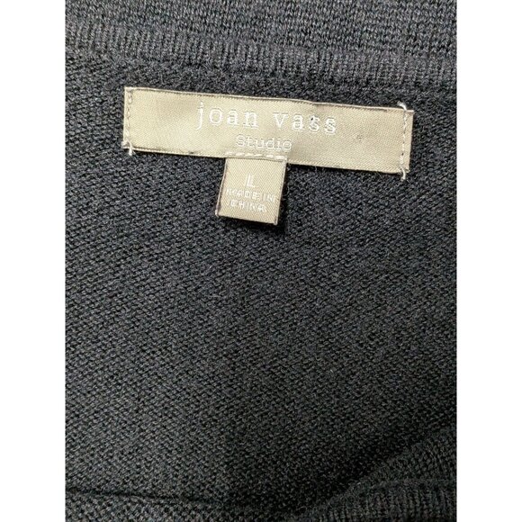 Joan Vass Studio Oversized Sweater Women Size L Knit Artsy Cozy Lagenlook Flowy - Picture 7 of 7